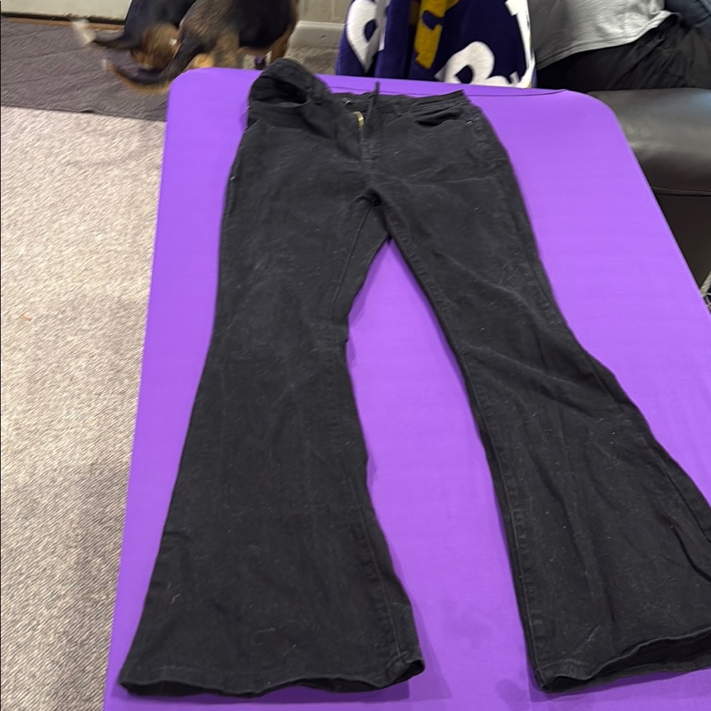 Black Flared Pants